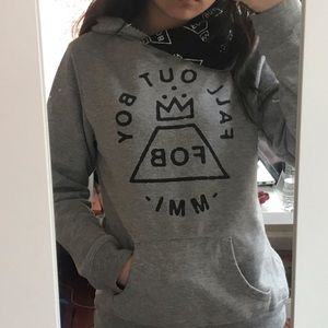 Fall Out Boy Grey Hoodie